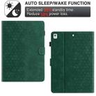 For Samsung Galaxy Tab S6 Lite P610 Honeycomb Embossed Leather Smart Tablet Case(Green) - 3