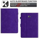 For Samsung Galaxy Tab A 10.1 2016 T580 Honeycomb Embossed Leather Smart Tablet Case(Purple) - 3