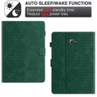 For Samsung Galaxy Tab A 10.1 2016 T580 Honeycomb Embossed Leather Smart Tablet Case(Green) - 3