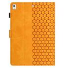 For Samsung Galaxy Tab A7 Lite T220 Honeycomb Embossed Leather Tablet Case(Yellow) - 3