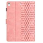 For Samsung Galaxy Tab A 10.1 2019 T510 Honeycomb Embossed Leather Tablet Case(Pink) - 3