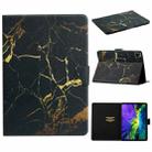 For iPad Pro 11 2024 Colored Drawing Pattern Flip Leather Smart Tablet Case(Black Gold) - 1