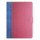 For iPad Pro 11 2024 Stitching Solid Color Flip Leather Smart Tablet Case(Rose Red) - 3