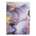 For iPad Pro 11 2024 Marble Pattern Leather Smart Tablet Case(Purple) - 3