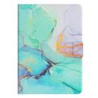 For iPad Pro 11 2024 Marble Pattern Leather Smart Tablet Case(Green) - 3