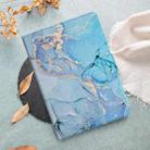 For iPad Pro 11 2024 Marble Pattern Leather Smart Tablet Case(Blue) - 2