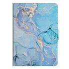 For iPad Pro 11 2024 Marble Pattern Leather Smart Tablet Case(Blue) - 3