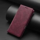 For iPhone 16 Pro Max LC.IMEEKE RFID Anti-theft Leather Phone Case(Red) - 2