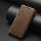 For iPhone 16 Pro Max LC.IMEEKE RFID Anti-theft Leather Phone Case(Brown) - 2