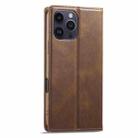 For iPhone 16 Pro Max LC.IMEEKE RFID Anti-theft Leather Phone Case(Brown) - 3