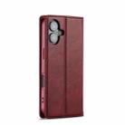 For iPhone 16 Plus LC.IMEEKE RFID Anti-theft Leather Phone Case(Red) - 3