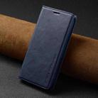 For iPhone 16 LC.IMEEKE RFID Anti-theft Leather Phone Case(Blue) - 2