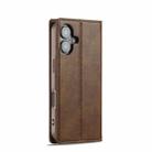 For iPhone 16 LC.IMEEKE RFID Anti-theft Leather Phone Case(Brown) - 3