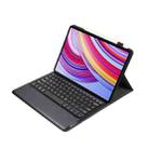 For Xiaomi Redmi Pad Pro 12.1 A0N11 Detachable Bluetooth Keyboard TPU Lambskin Leather Tablet Case(Black) - 3