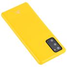 For Samsung Galaxy Note20 GOOSPERY JELLY Full Coverage Soft Case(Yellow) - 1