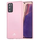 For Samsung Galaxy Note20 GOOSPERY JELLY Full Coverage Soft Case(Pink) - 1