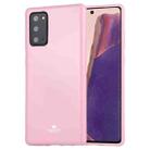 For Samsung Galaxy Note20 GOOSPERY JELLY Full Coverage Soft Case(Pink) - 1