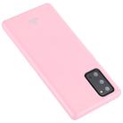 For Samsung Galaxy Note20 GOOSPERY JELLY Full Coverage Soft Case(Pink) - 2