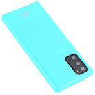 For Samsung Galaxy Note20 GOOSPERY JELLY Full Coverage Soft Case(Mint Green) - 2