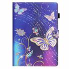 For iPad Pro 11 2024 Coloured Drawing Stitching Smart Leather Tablet Case(Butterfly) - 3