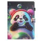 For iPad Pro 11 2024 Coloured Drawing Stitching Smart Leather Tablet Case(Panda) - 3