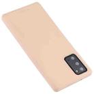 For Samsung Galaxy Note20 GOOSPERY SOFT FEELING Liquid TPU Drop-proof Soft Case(Apricot) - 1