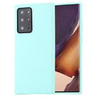 For Samsung Galaxy Note20 Ultra GOOSPERY SOFT FEELING Liquid TPU Drop-proof Soft Case(Mint Green) - 1