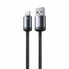 WK WDC-32i Raython Gen2 1m 2.4A USB to 8 Pin Fast Charging Data Cable(Black) - 1