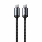 WK WDC-35 Raython Gen2 1m PD65W Type-C to Type-C Fast Charging Data Cable(Black) - 1