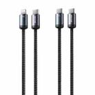 WK WDC-35 Raython Gen2 1m PD65W Type-C to Type-C Fast Charging Data Cable(Black) - 2