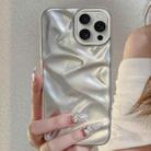 For iPhone 15 Pro Max Water Ripple Electroplating Paint TPU Phone Case(Silver) - 2