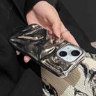 For iPhone 15 Water Ripple Electroplating Paint TPU Phone Case(Bright Silver) - 3