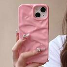 For iPhone 15 Water Ripple Electroplating Paint TPU Phone Case(Pink) - 2