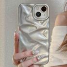 For iPhone 15 Water Ripple Electroplating Paint TPU Phone Case(Silver) - 2