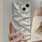 For iPhone 14 Plus Water Ripple Electroplating Paint TPU Phone Case(Silver) - 2