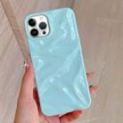 For iPhone 14 Pro Water Ripple Electroplating Paint TPU Phone Case(Sky Blue) - 1