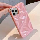 For iPhone 13 Pro Water Ripple Electroplating Paint TPU Phone Case(Pink) - 3