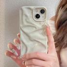 For iPhone 12 Water Ripple Electroplating Paint TPU Phone Case(Milky White) - 2