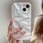 For iPhone 11 Water Ripple Electroplating Paint TPU Phone Case(White) - 2