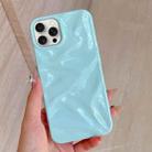 For iPhone 16 Pro Max Water Ripple Electroplating Paint TPU Phone Case(Sky Blue) - 1