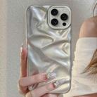 For iPhone 16 Pro Max Water Ripple Electroplating Paint TPU Phone Case(Silver) - 2