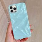 For iPhone 16 Pro Water Ripple Electroplating Paint TPU Phone Case(Sky Blue) - 1