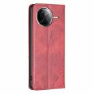 For Redmi K80 / K80 Pro Rhombus Texture Magnetic Leather Phone Case(Red) - 3