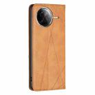 For Redmi K80 / K80 Pro Rhombus Texture Magnetic Leather Phone Case(Yellow) - 3