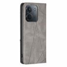 For Redmi 15C 4G 173.1mm / 15C 5G 173.1mm Rhombus Texture Magnetic Leather Phone Case(Grey) - 3