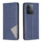 For Redmi 15C 4G 173.1mm / 15C 5G 173.1mm Rhombus Texture Magnetic Leather Phone Case(Blue) - 1
