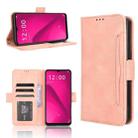 For T-Mobile Revvl 7 5G Skin Feel Calf Texture Card Slots Leather Phone Case(Pink) - 1