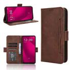 For T-Mobile Revvl 7 Pro 5G Skin Feel Calf Texture Card Slots Leather Phone Case(Brown) - 1