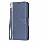 For Redmi Note 14 5G Lambskin Texture Pure Color Flip Leather Phone Case(Blue) - 3