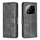 For Redmi Note 14 Pro 5G / Note 14 Pro+ 5G Lambskin Texture Pure Color Flip Leather Phone Case(Black) - 1